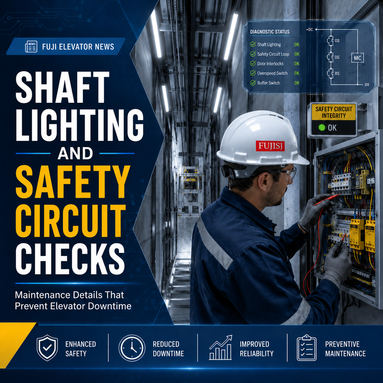 Shaft Lighting and Safety Circuit Checks: Maintenance Details That Prevent Elevator Downtime